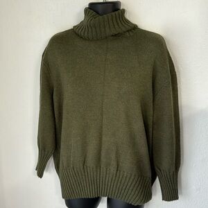 a new day Olive Green Turtleneck Sweater